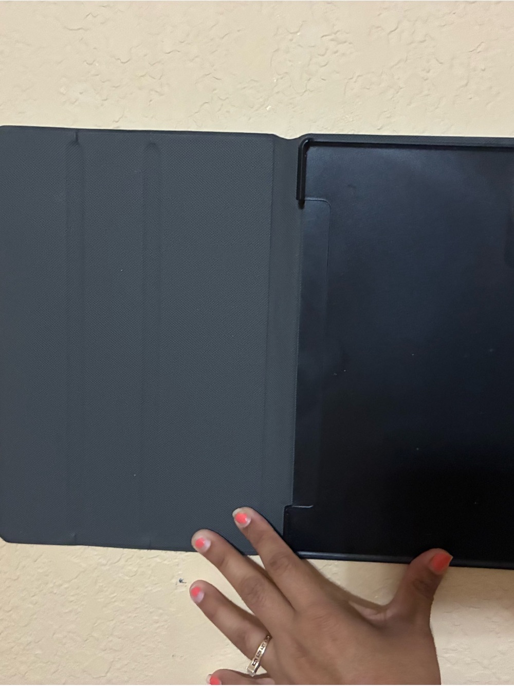 Tablet Cover Case - Black Slim Folio